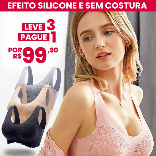 Kit 3 Unidades - Sutiã SempreUP! 5D SEM COSTURA - MODELA E DA MAIS VOLUME AOS SEIOS!