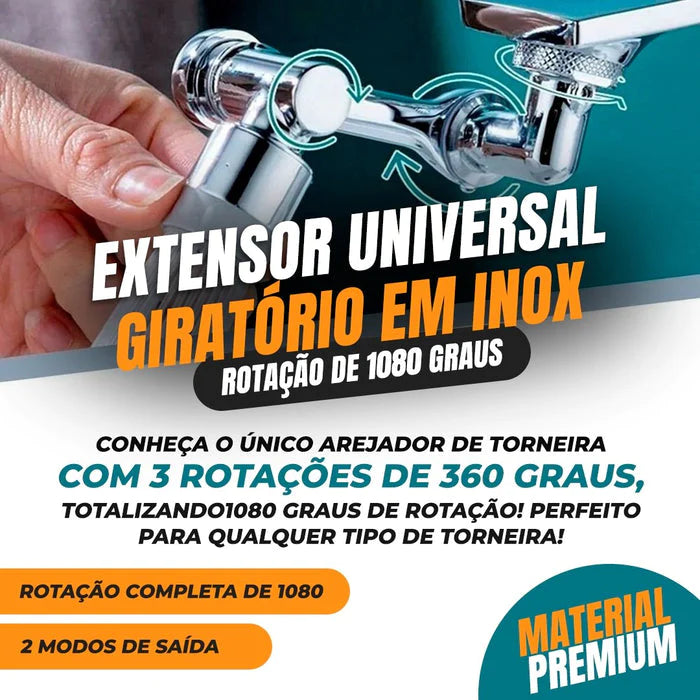 Extensor Giratório de Torneira Universal 1080º HouseNeo™