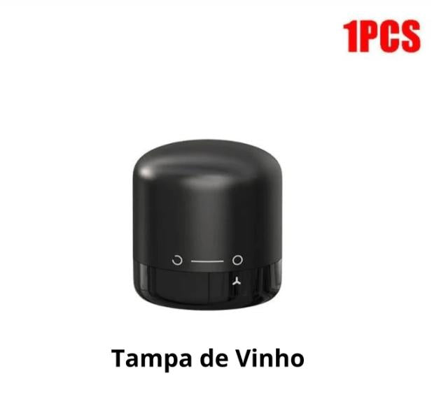 Tampa para Garrafa de Vinho a Vácuo - Lock Vácuo