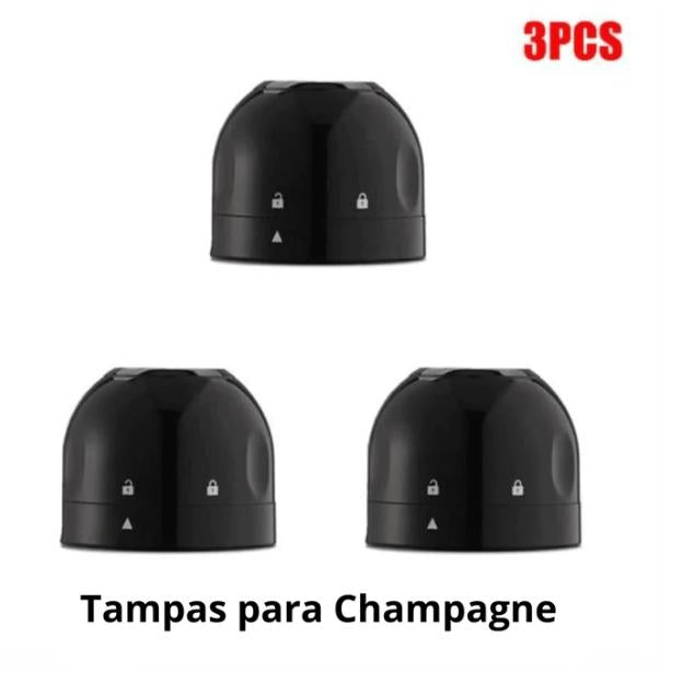Tampa para Garrafa de Vinho a Vácuo - Lock Vácuo